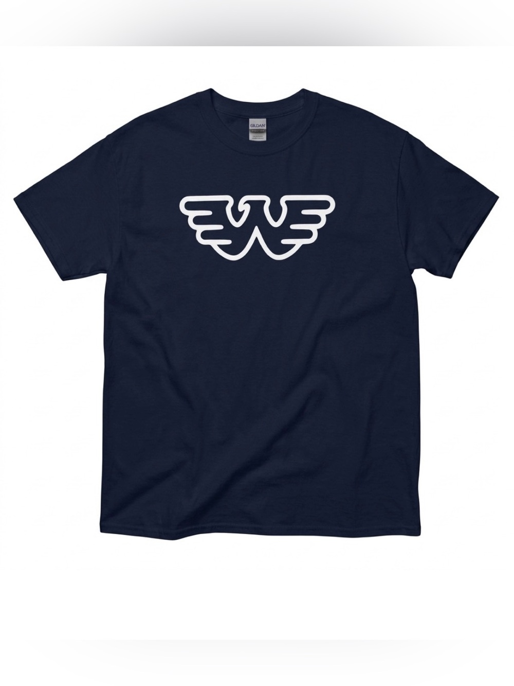 Waylon Jennings Vintage Dark Blue Tee with Flying W  “Outlaw Legend” Graphic